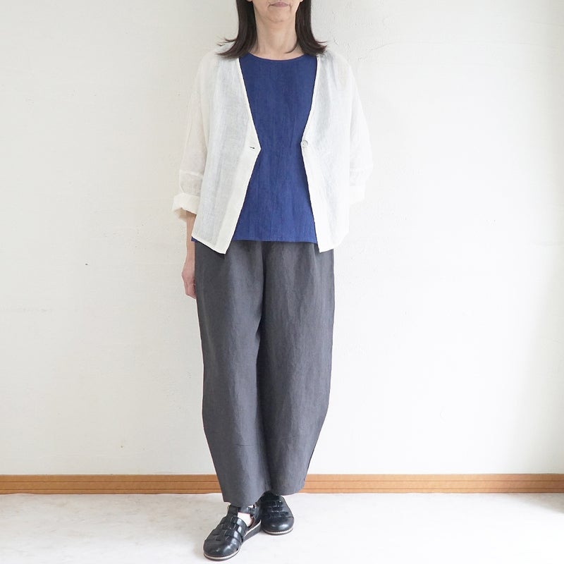 Branch m‘.,ブランチエム,ナチュラル,30代,40代,50代,60代,リネン,ゆったり,麻,パンツ,コクーンパンツ,バルーンパンツ,
