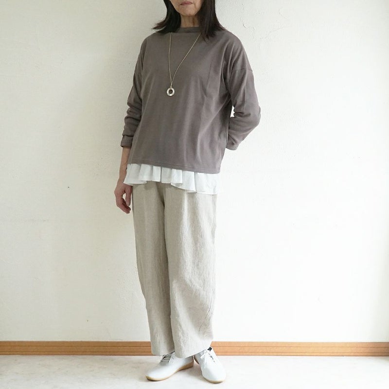 Branch m‘.,ブランチエム,ナチュラル,30代,40代,50代,60代,リネン,ゆったり,麻,パンツ,コクーンパンツ,バルーンパンツ,