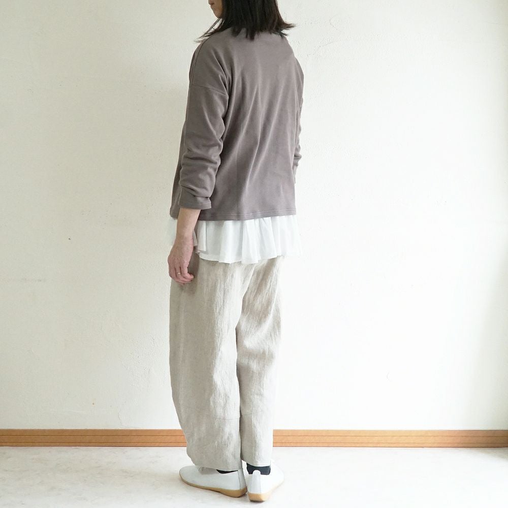 Branch m‘.,ブランチエム,ナチュラル,30代,40代,50代,60代,リネン,ゆったり,麻,パンツ,コクーンパンツ,バルーンパンツ,