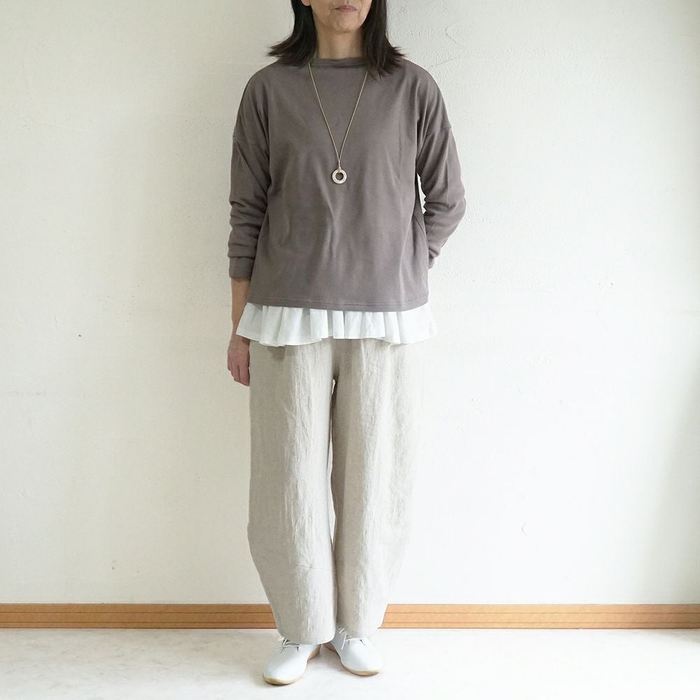 Branch m‘.,ブランチエム,ナチュラル,30代,40代,50代,60代,リネン,ゆったり,麻,パンツ,コクーンパンツ,バルーンパンツ,