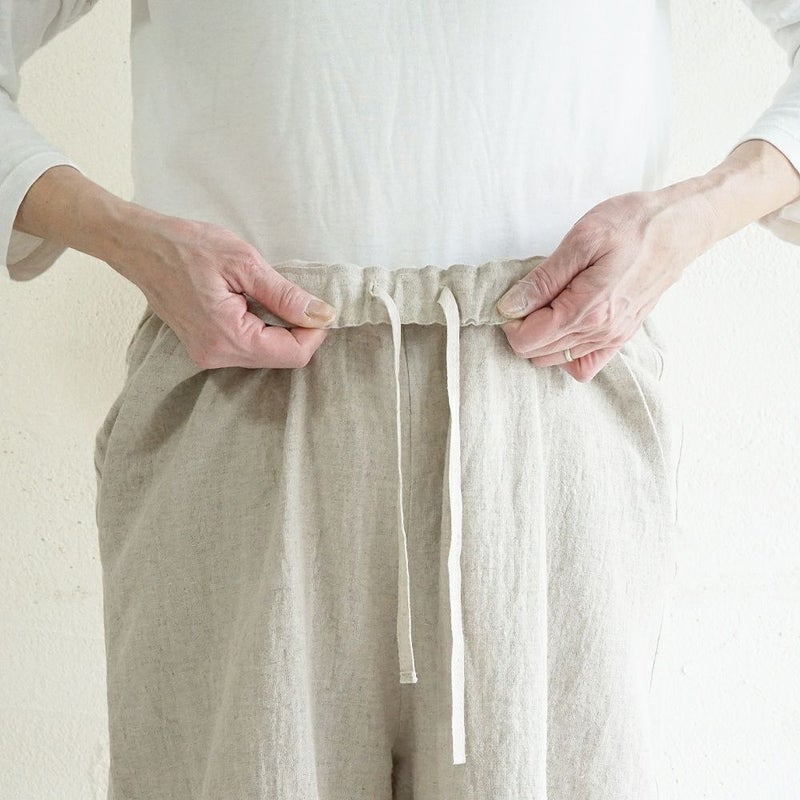 Branch m‘.,ブランチエム,ナチュラル,30代,40代,50代,60代,リネン,ゆったり,麻,パンツ,コクーンパンツ,バルーンパンツ,