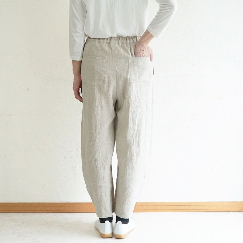 Branch m‘.,ブランチエム,ナチュラル,30代,40代,50代,60代,リネン,ゆったり,麻,パンツ,コクーンパンツ,バルーンパンツ,