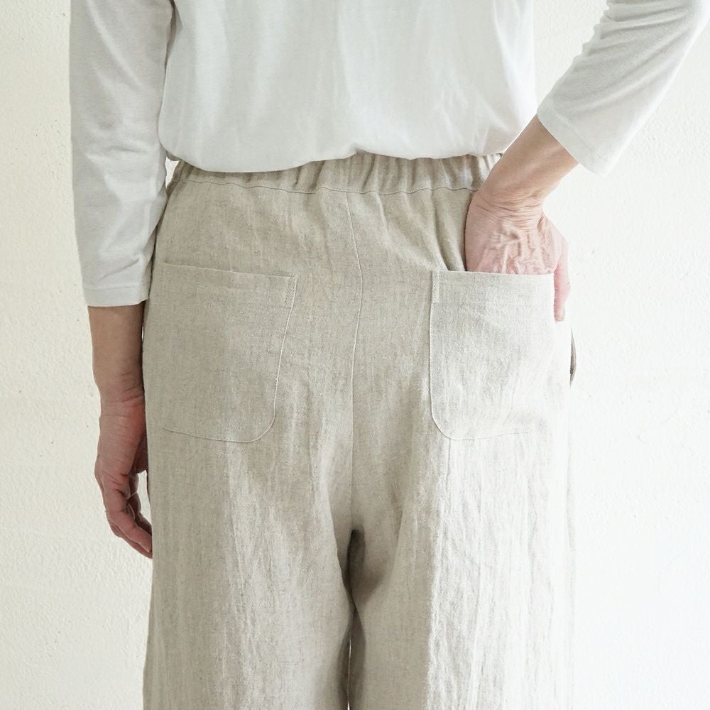 Branch m‘.,ブランチエム,ナチュラル,30代,40代,50代,60代,リネン,ゆったり,麻,パンツ,コクーンパンツ,バルーンパンツ,