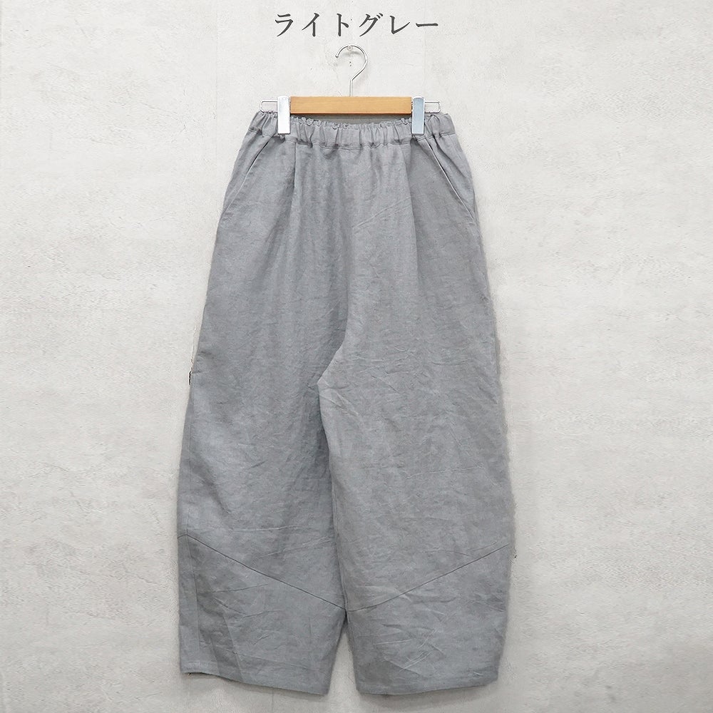 Branch m‘.,ブランチエム,ナチュラル,30代,40代,50代,60代,リネン,ゆったり,麻,パンツ,コクーンパンツ,バルーンパンツ,