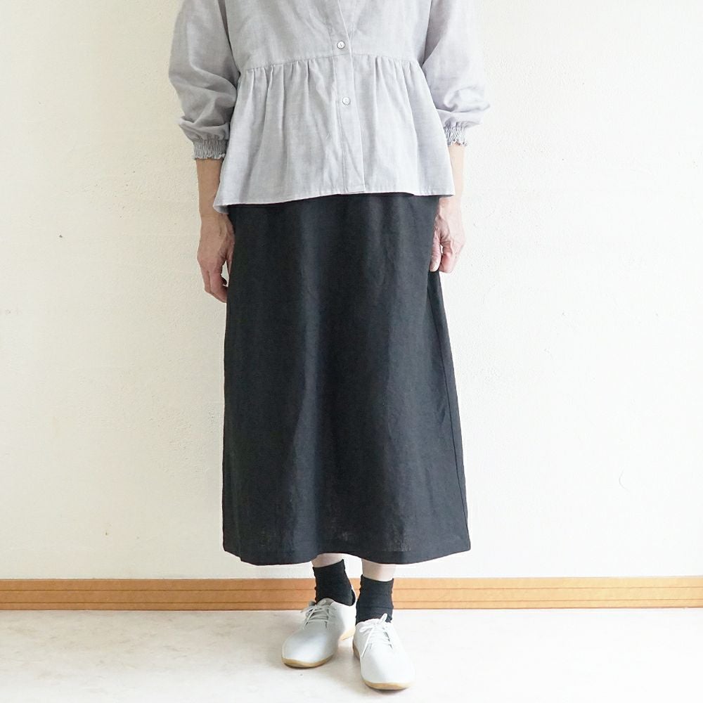 Branch m‘.,ブランチエム,ナチュラル,30代,40代,50代,60代,リネン,ゆったり,麻,スカート,リネンスカート,ナロースカート,