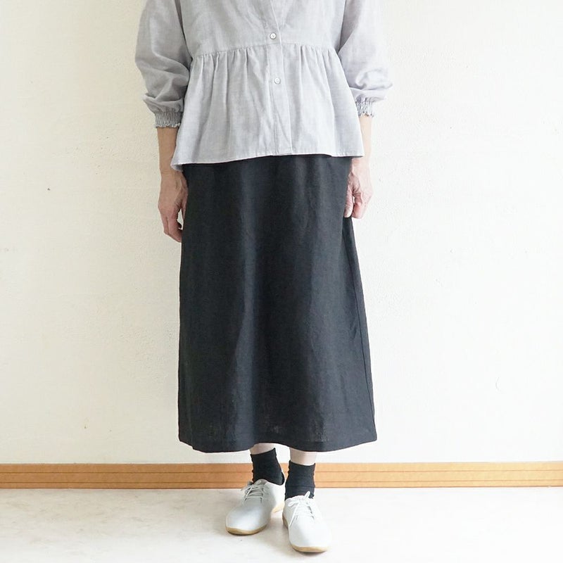 Branch m‘.,ブランチエム,ナチュラル,30代,40代,50代,60代,リネン,ゆったり,麻,スカート,リネンスカート,ナロースカート,