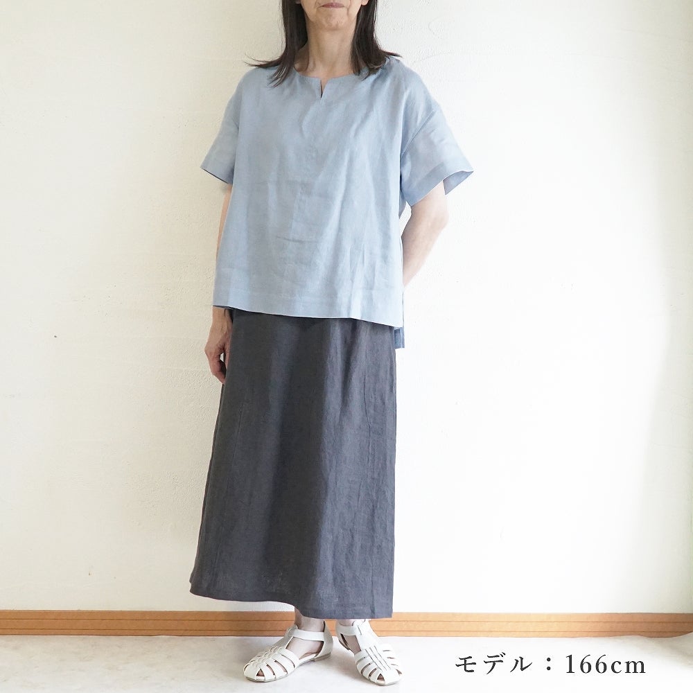 Branch m‘.,ブランチエム,ナチュラル,30代,40代,50代,60代,リネン,ゆったり,麻,スカート,リネンスカート,ナロースカート,