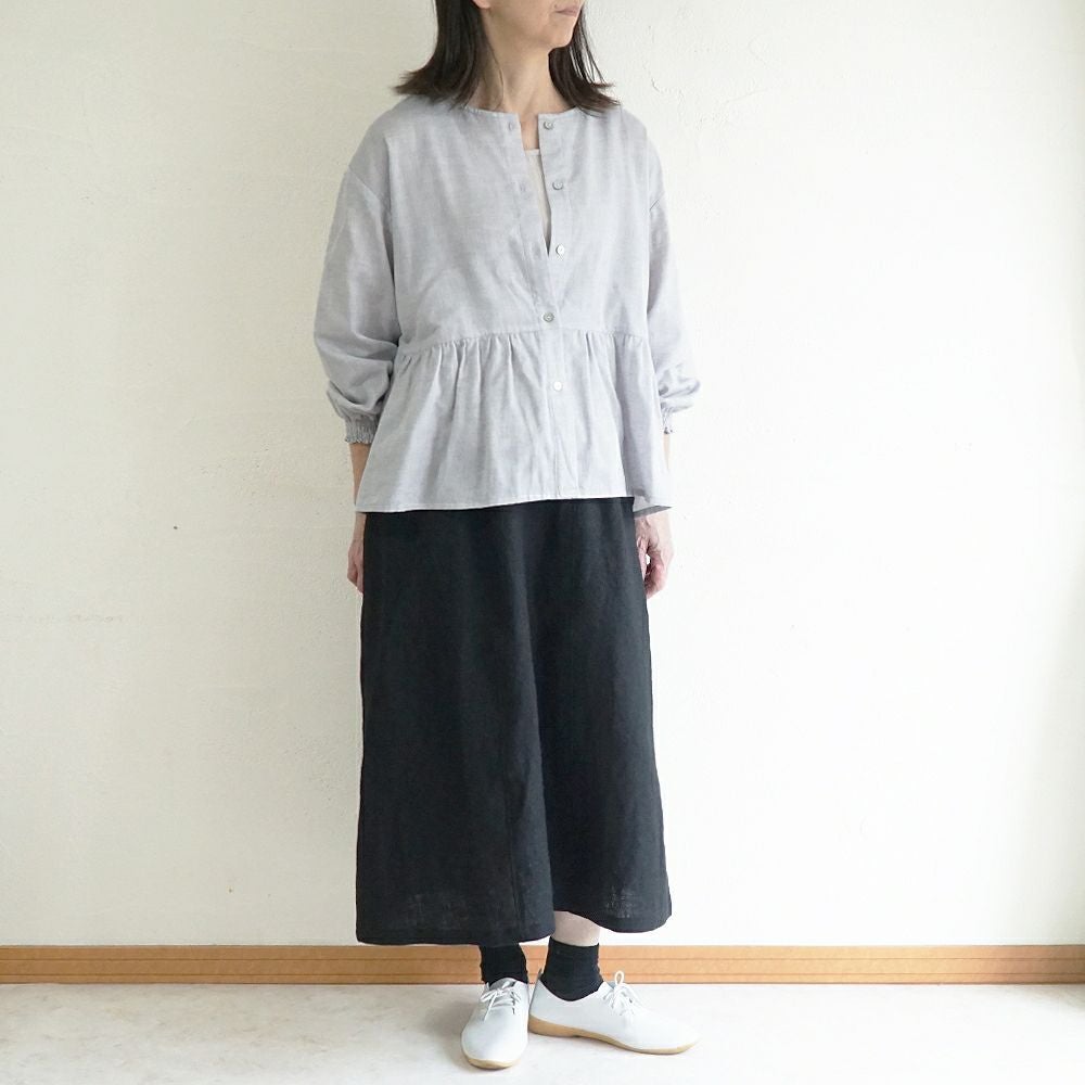 Branch m‘.,ブランチエム,ナチュラル,30代,40代,50代,60代,リネン,ゆったり,麻,スカート,リネンスカート,ナロースカート,