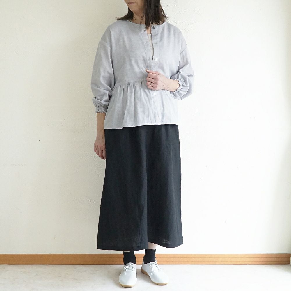 Branch m‘.,ブランチエム,ナチュラル,30代,40代,50代,60代,リネン,ゆったり,麻,スカート,リネンスカート,ナロースカート,