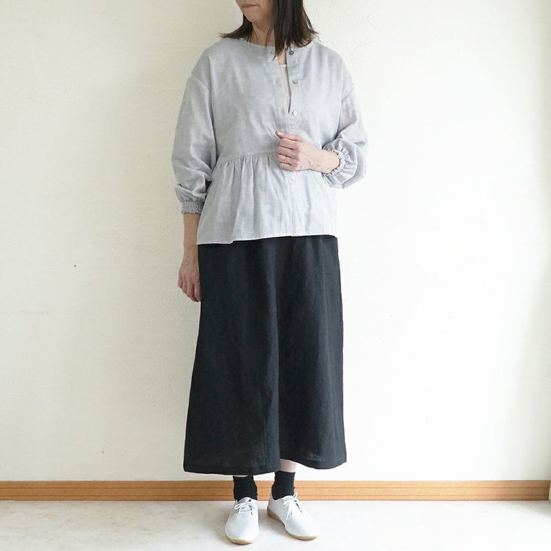 Branch m‘.,ブランチエム,ナチュラル,30代,40代,50代,60代,リネン,ゆったり,麻,スカート,リネンスカート,ナロースカート,