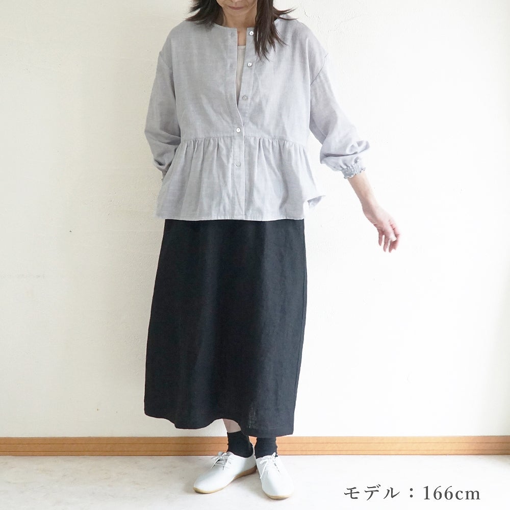 Branch m‘.,ブランチエム,ナチュラル,30代,40代,50代,60代,リネン,ゆったり,麻,スカート,リネンスカート,ナロースカート,