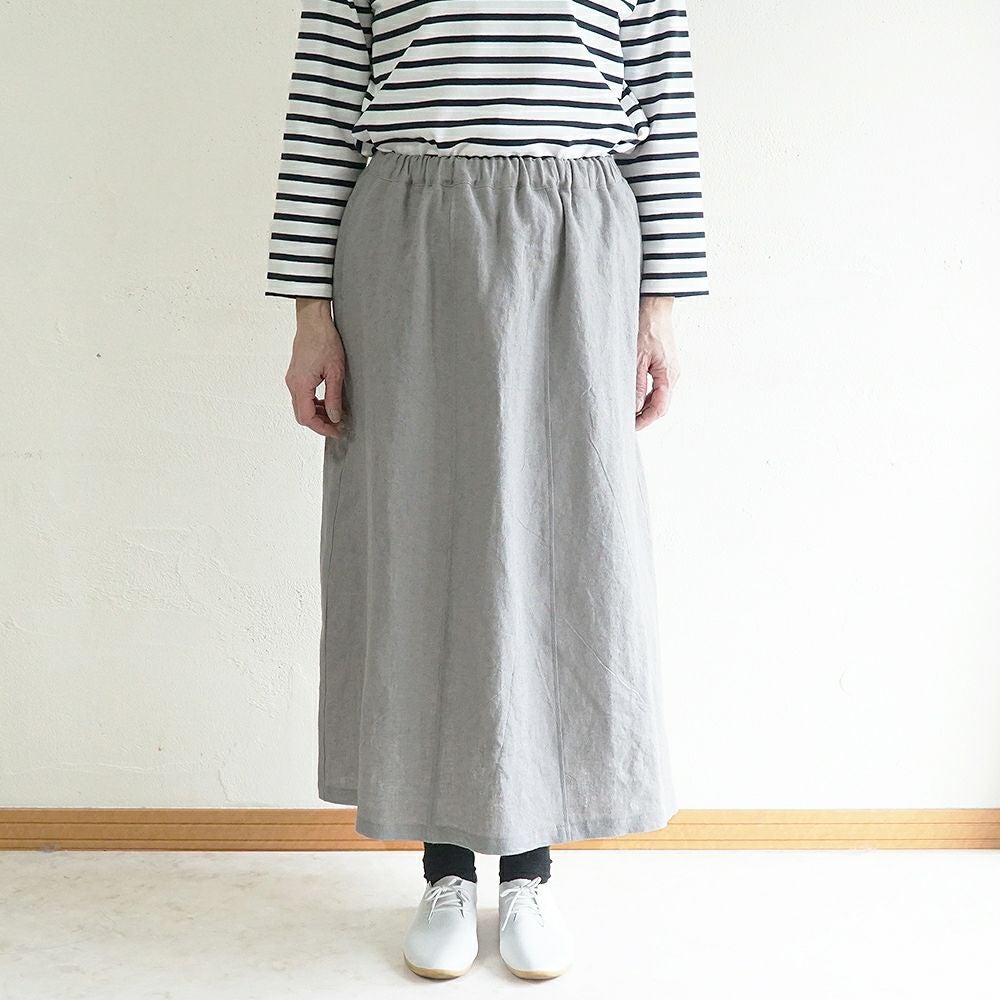 Branch m‘.,ブランチエム,ナチュラル,30代,40代,50代,60代,リネン,ゆったり,麻,スカート,リネンスカート,ナロースカート,