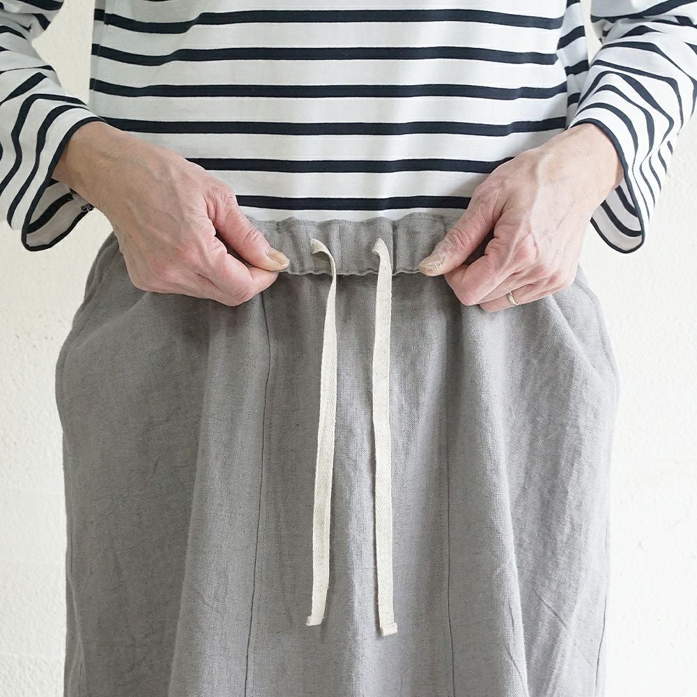 Branch m‘.,ブランチエム,ナチュラル,30代,40代,50代,60代,リネン,ゆったり,麻,スカート,リネンスカート,ナロースカート,