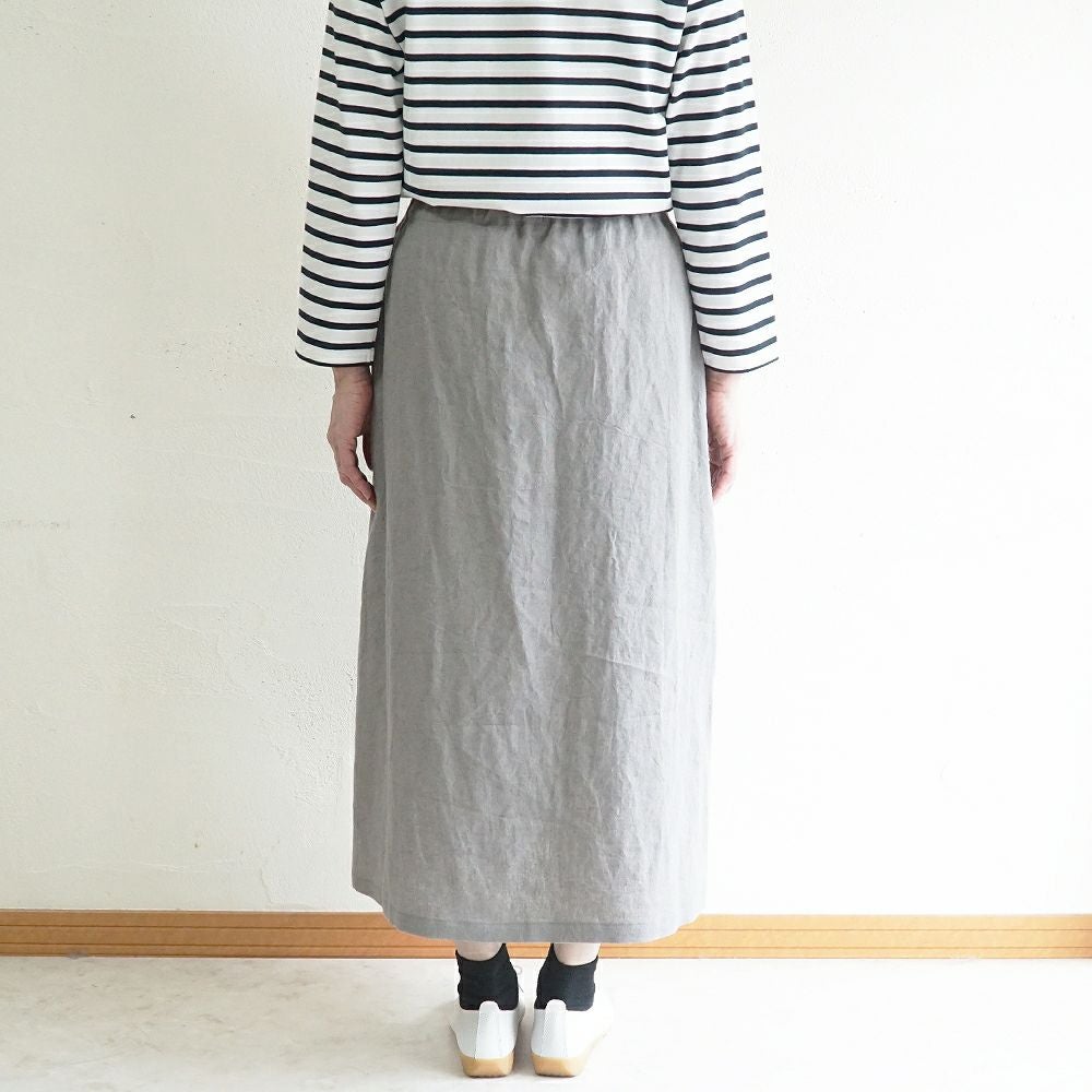 Branch m‘.,ブランチエム,ナチュラル,30代,40代,50代,60代,リネン,ゆったり,麻,スカート,リネンスカート,ナロースカート,