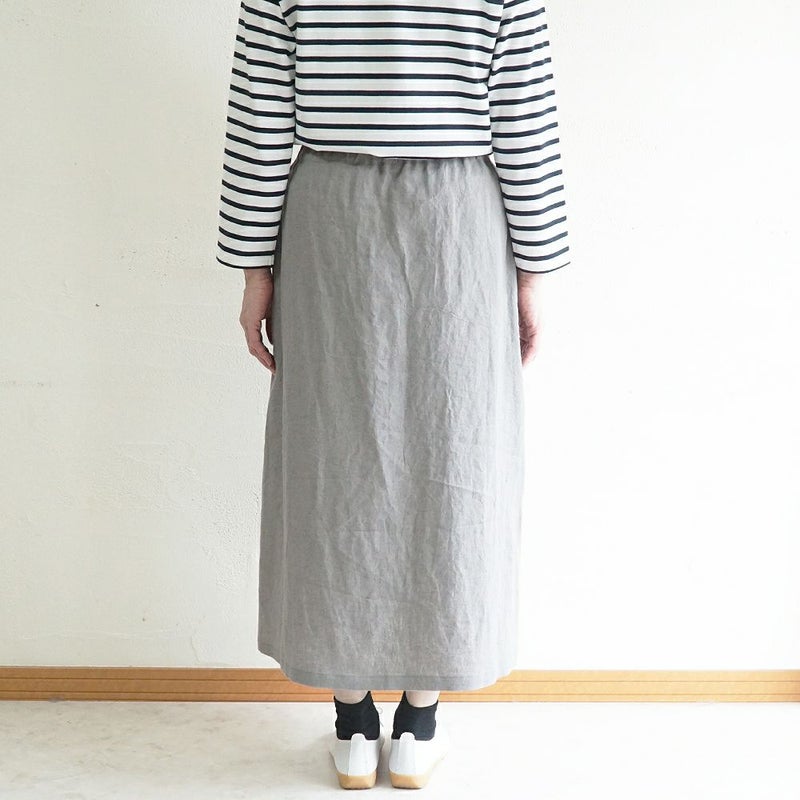 Branch m‘.,ブランチエム,ナチュラル,30代,40代,50代,60代,リネン,ゆったり,麻,スカート,リネンスカート,ナロースカート,
