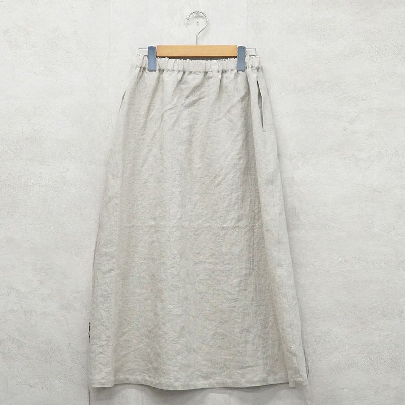 Branch m‘.,ブランチエム,ナチュラル,30代,40代,50代,60代,リネン,ゆったり,麻,スカート,リネンスカート,ナロースカート,