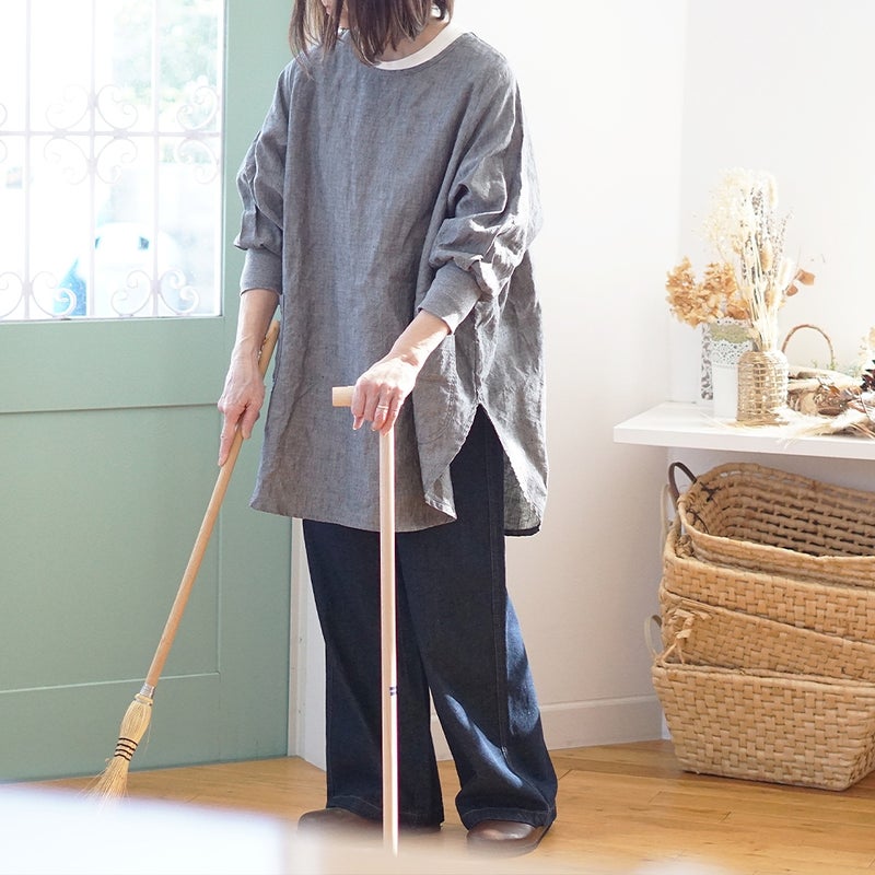 Branch m‘.,ブランチエム,ナチュラル,30代,40代,50代,60代,リネン,ゆったり,チュニック,リネンチュニック,割烹着,リネン割烹着,エプロン,リネンエプロン