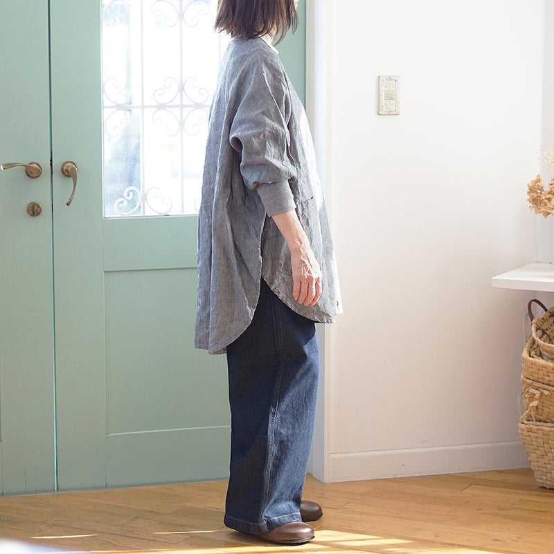 Branch m‘.,ブランチエム,ナチュラル,30代,40代,50代,60代,リネン,ゆったり,チュニック,リネンチュニック,割烹着,リネン割烹着,エプロン,リネンエプロン