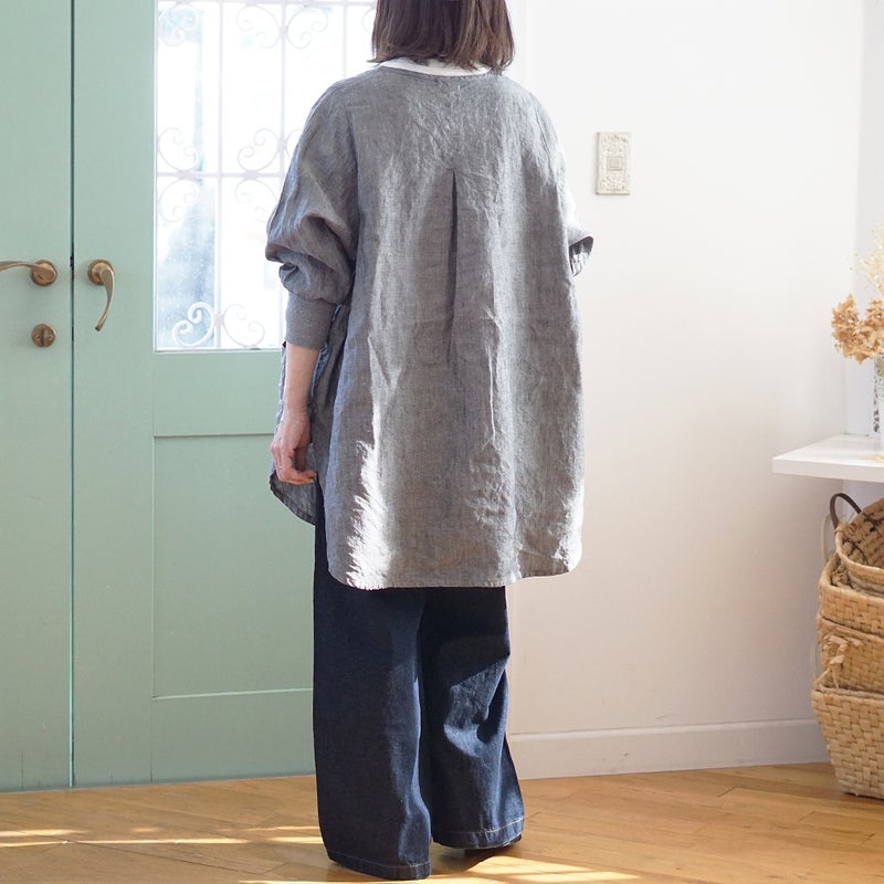 Branch m‘.,ブランチエム,ナチュラル,30代,40代,50代,60代,リネン,ゆったり,チュニック,リネンチュニック,割烹着,リネン割烹着,エプロン,リネンエプロン