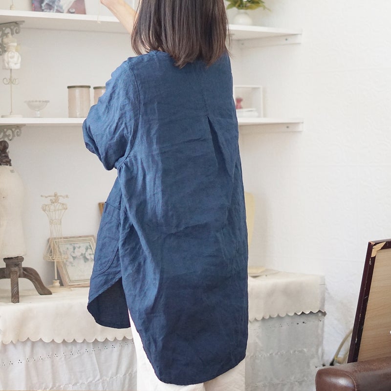 Branch m‘.,ブランチエム,ナチュラル,30代,40代,50代,60代,リネン,ゆったり,チュニック,リネンチュニック,割烹着,リネン割烹着,エプロン,リネンエプロン