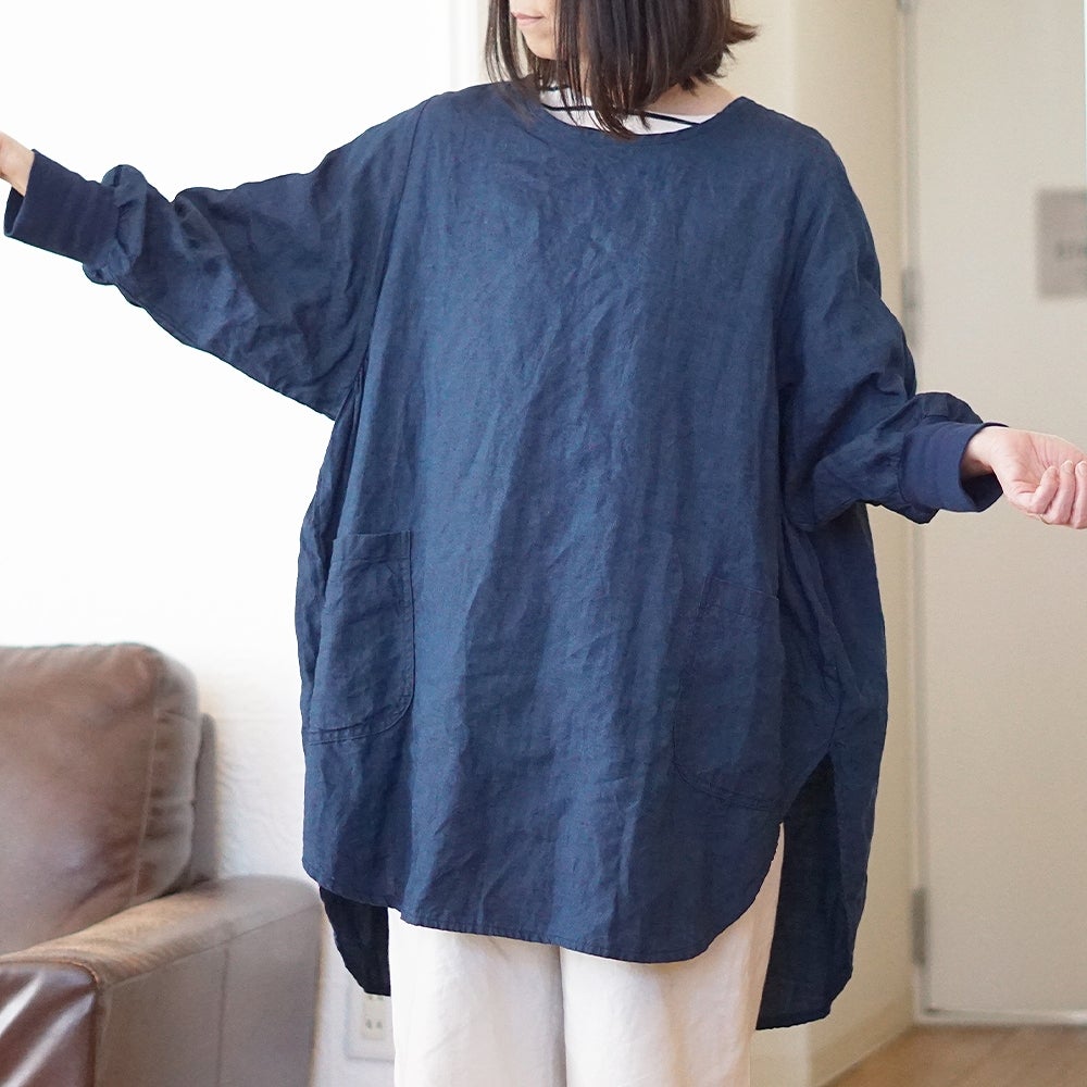 Branch m‘.,ブランチエム,ナチュラル,30代,40代,50代,60代,リネン,ゆったり,チュニック,リネンチュニック,割烹着,リネン割烹着,エプロン,リネンエプロン