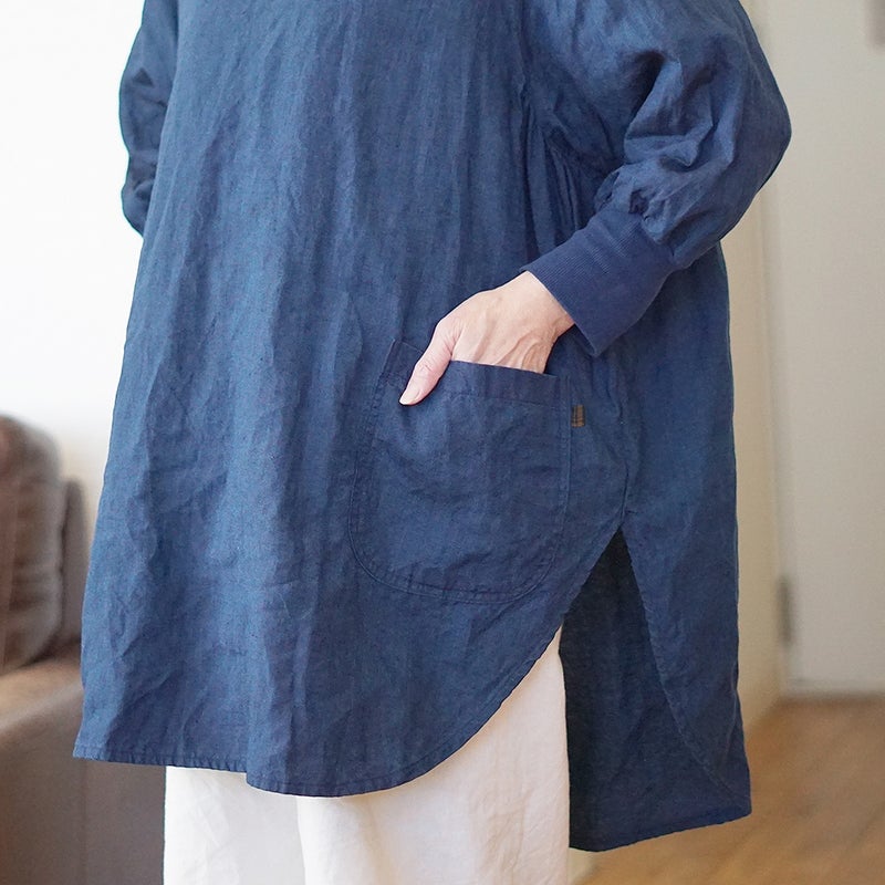 Branch m‘.,ブランチエム,ナチュラル,30代,40代,50代,60代,リネン,ゆったり,チュニック,リネンチュニック,割烹着,リネン割烹着,エプロン,リネンエプロン