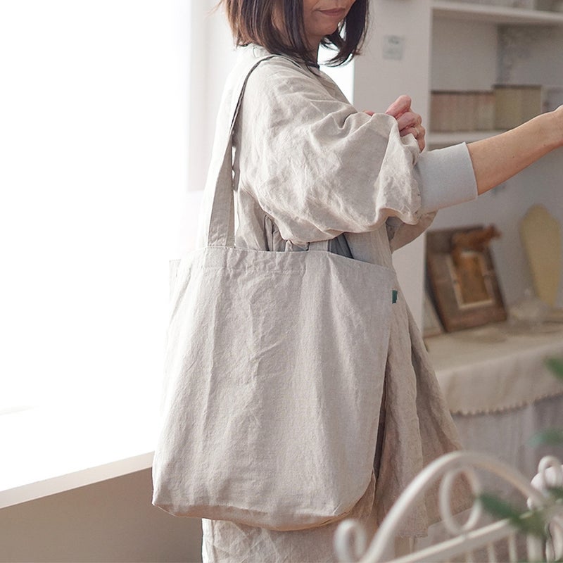 Branch m‘.,ブランチエム,ナチュラル,30代,40代,50代,60代,リネン,バッグ,トートバッグ,リネンバッグ,お買い物バッグ,リネントートバッグ,