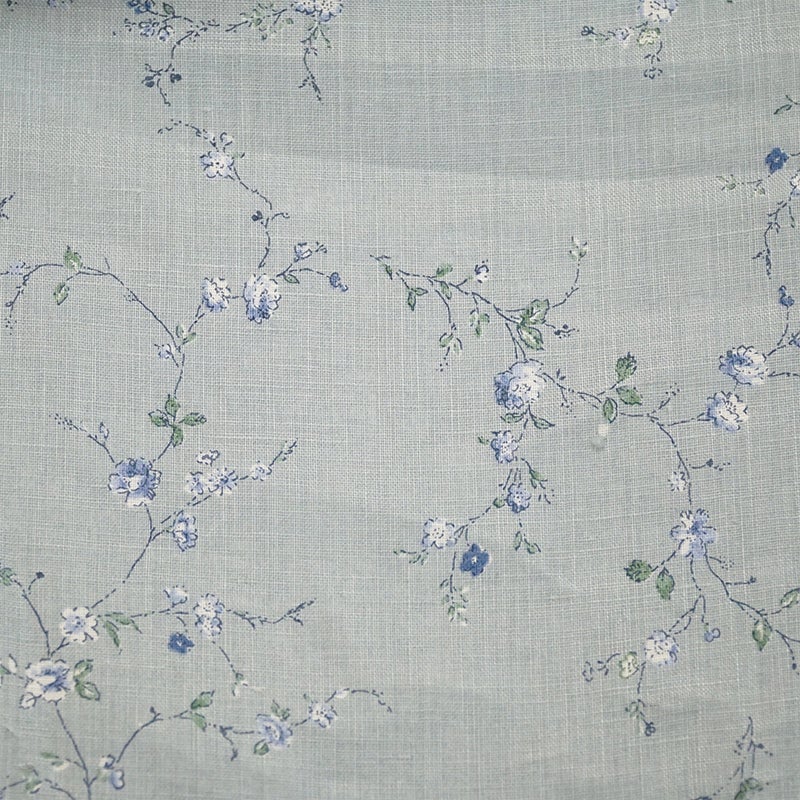 Branch m‘.,ブランチエム,ナチュラル,30代,40代,50代,60代,リネン,ゆったり,blouse,ブラウス,リネンブラウス,プルオーバー,プルオーバーブラウス,ギャザーブラウス,タックブラウス,7分袖,7分袖ブラウス,花柄,花柄ブラウス,