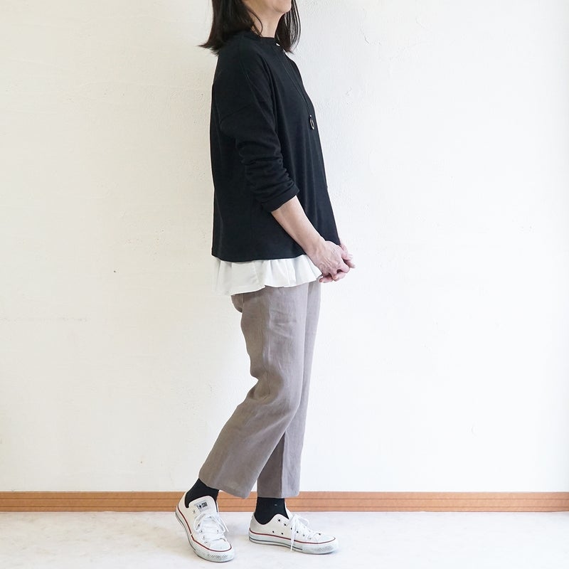 Branch m‘.,ブランチエム,ナチュラル,30代,40代,50代,60代,リネン,ゆったり,パンツ,リネンパンツ,スリムパンツ,ストレートパンツ,