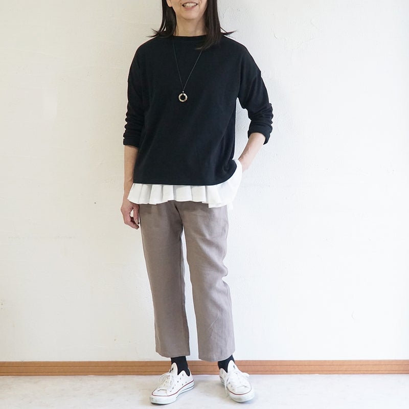 Branch m‘.,ブランチエム,ナチュラル,30代,40代,50代,60代,リネン,ゆったり,パンツ,リネンパンツ,スリムパンツ,ストレートパンツ,