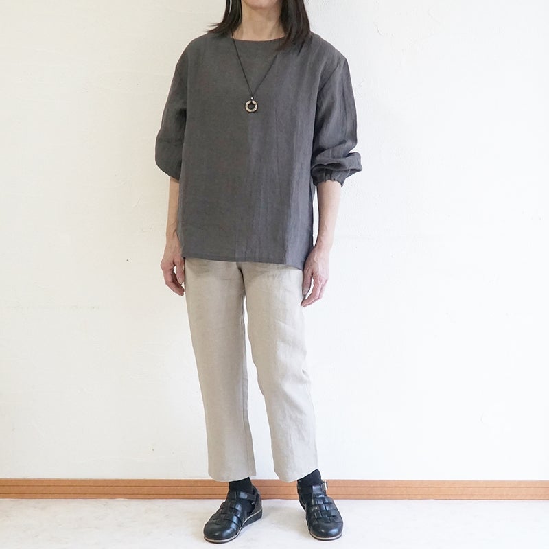 Branch m‘.,ブランチエム,ナチュラル,30代,40代,50代,60代,リネン,ゆったり,パンツ,リネンパンツ,スリムパンツ,ストレートパンツ,