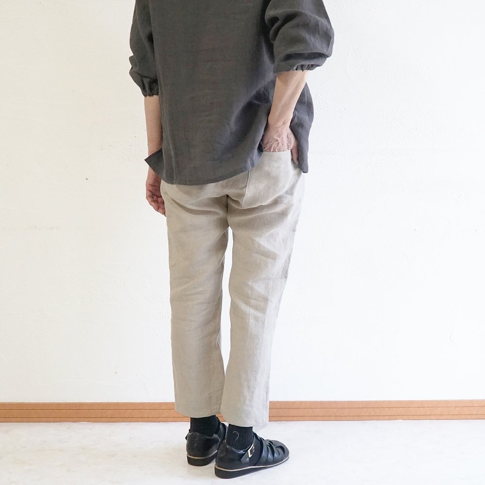 Branch m‘.,ブランチエム,ナチュラル,30代,40代,50代,60代,リネン,ゆったり,パンツ,リネンパンツ,スリムパンツ,ストレートパンツ,