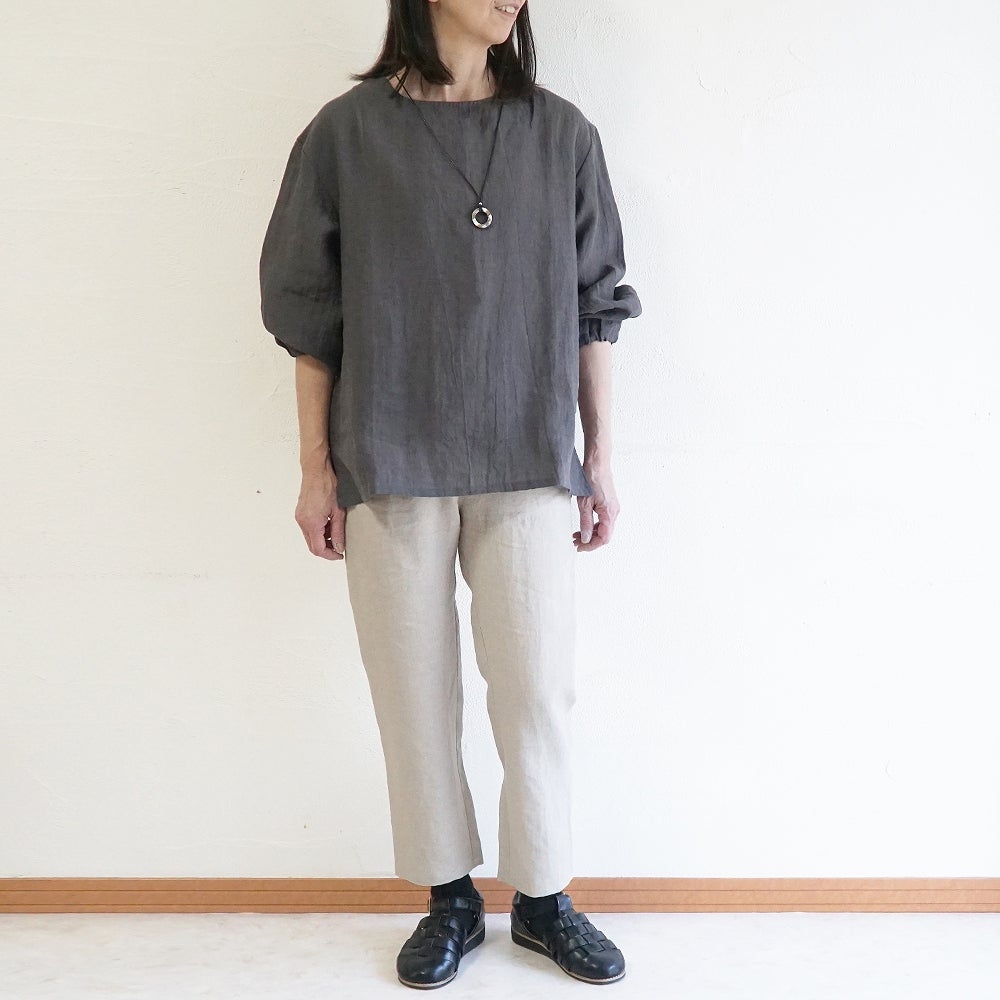 Branch m‘.,ブランチエム,ナチュラル,30代,40代,50代,60代,リネン,ゆったり,パンツ,リネンパンツ,スリムパンツ,ストレートパンツ,