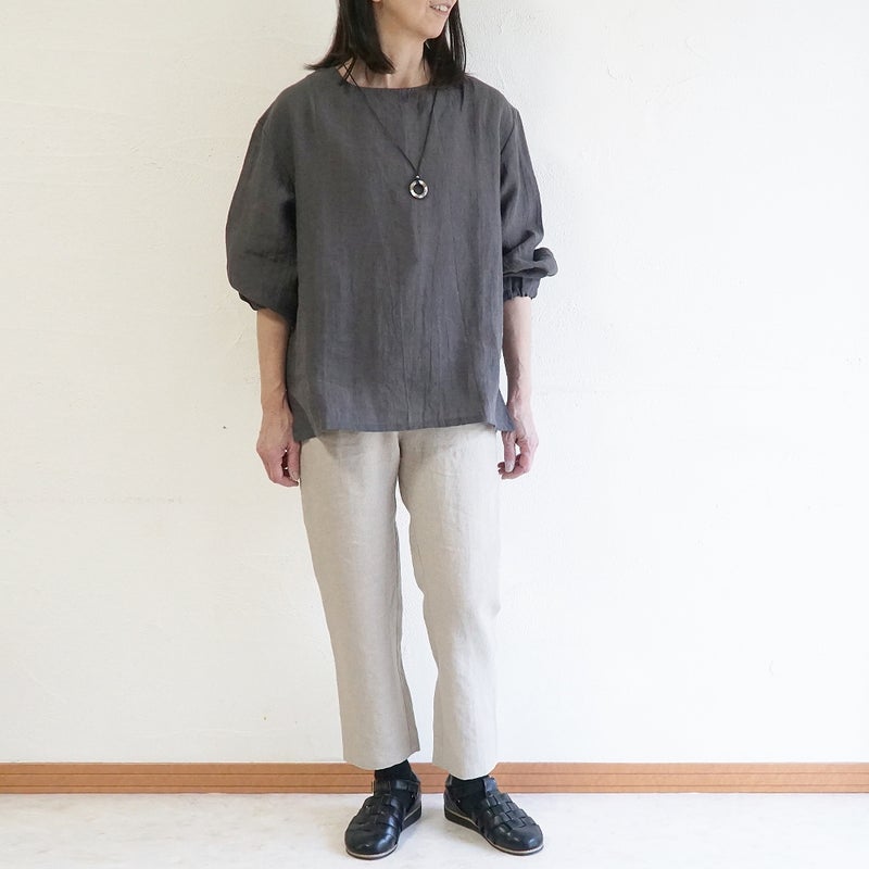 Branch m‘.,ブランチエム,ナチュラル,30代,40代,50代,60代,リネン,ゆったり,パンツ,リネンパンツ,スリムパンツ,ストレートパンツ,