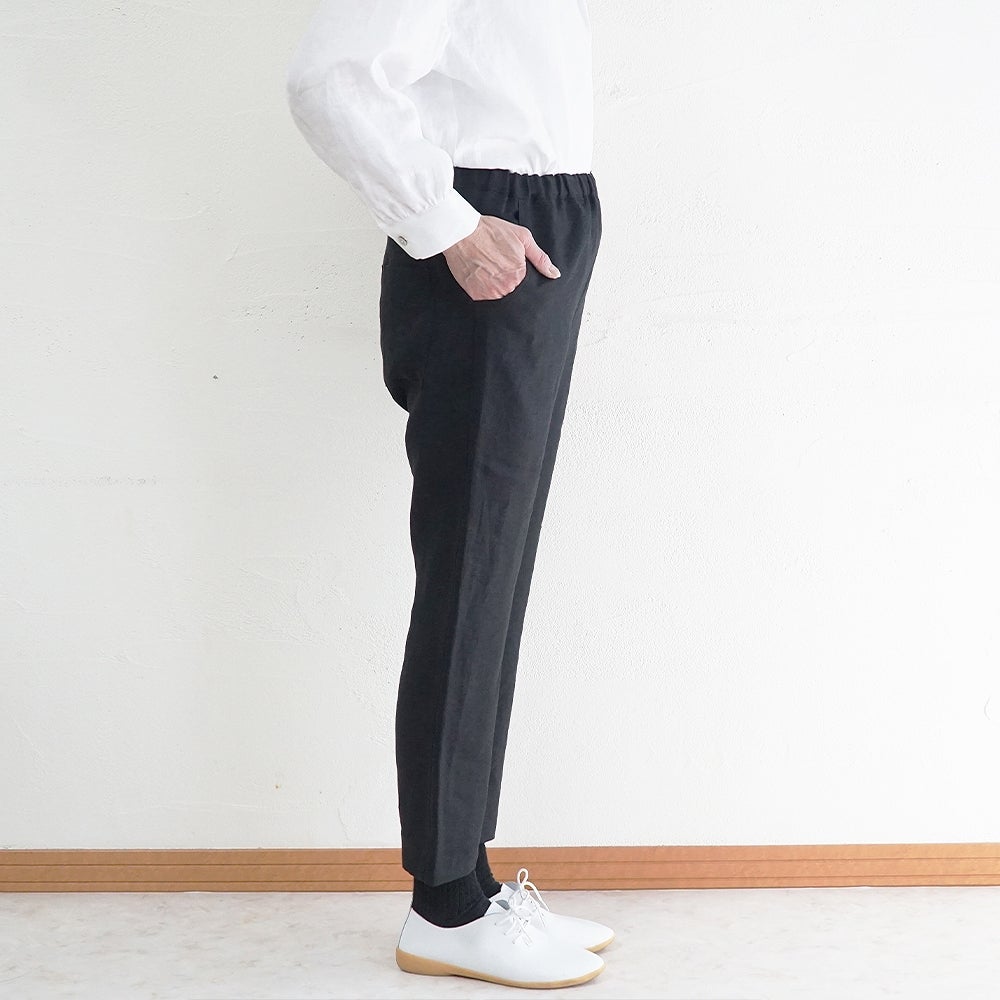 Branch m‘.,ブランチエム,ナチュラル,30代,40代,50代,60代,リネン,ゆったり,パンツ,リネンパンツ,スリムパンツ,ストレートパンツ,