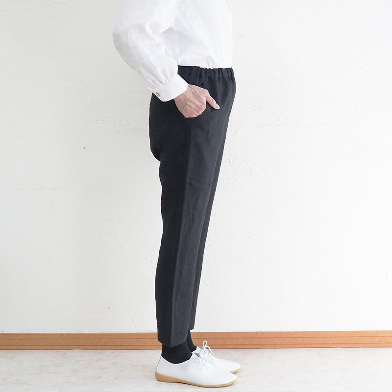 Branch m‘.,ブランチエム,ナチュラル,30代,40代,50代,60代,リネン,ゆったり,パンツ,リネンパンツ,スリムパンツ,ストレートパンツ,