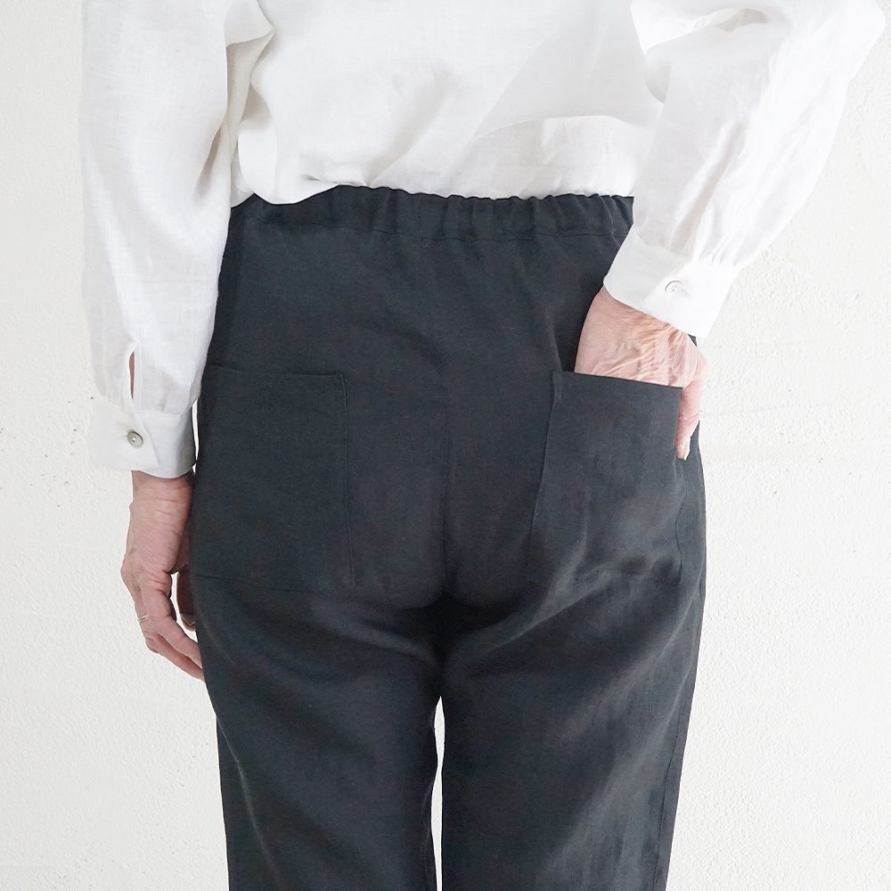 Branch m‘.,ブランチエム,ナチュラル,30代,40代,50代,60代,リネン,ゆったり,パンツ,リネンパンツ,スリムパンツ,ストレートパンツ,