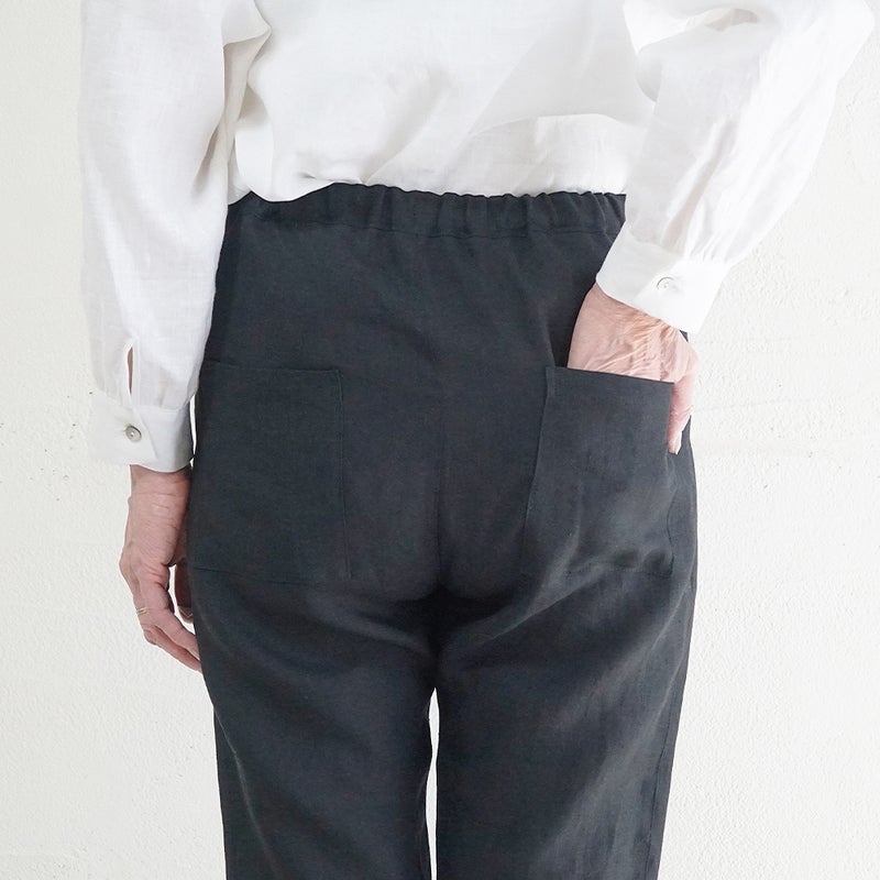 Branch m‘.,ブランチエム,ナチュラル,30代,40代,50代,60代,リネン,ゆったり,パンツ,リネンパンツ,スリムパンツ,ストレートパンツ,