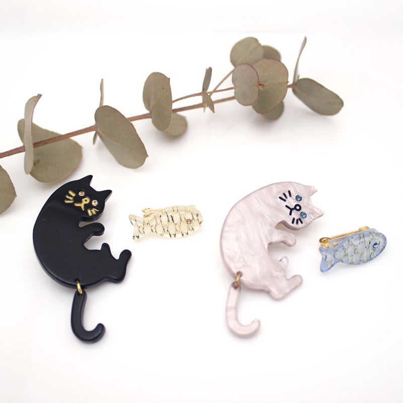 Branch m‘.,ブランチエム,ナチュラル,30代,40代,50代,60代,ブローチ,ルチカ,アクセサリー,猫,ねこ,ネコ