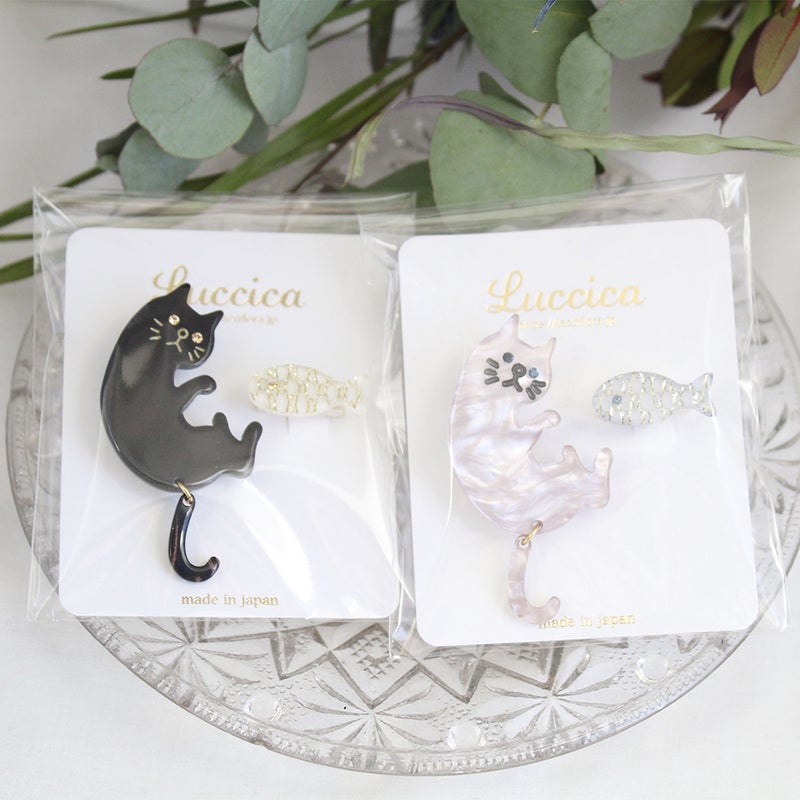 Branch m‘.,ブランチエム,ナチュラル,30代,40代,50代,60代,ブローチ,ルチカ,アクセサリー,猫,ねこ,ネコ