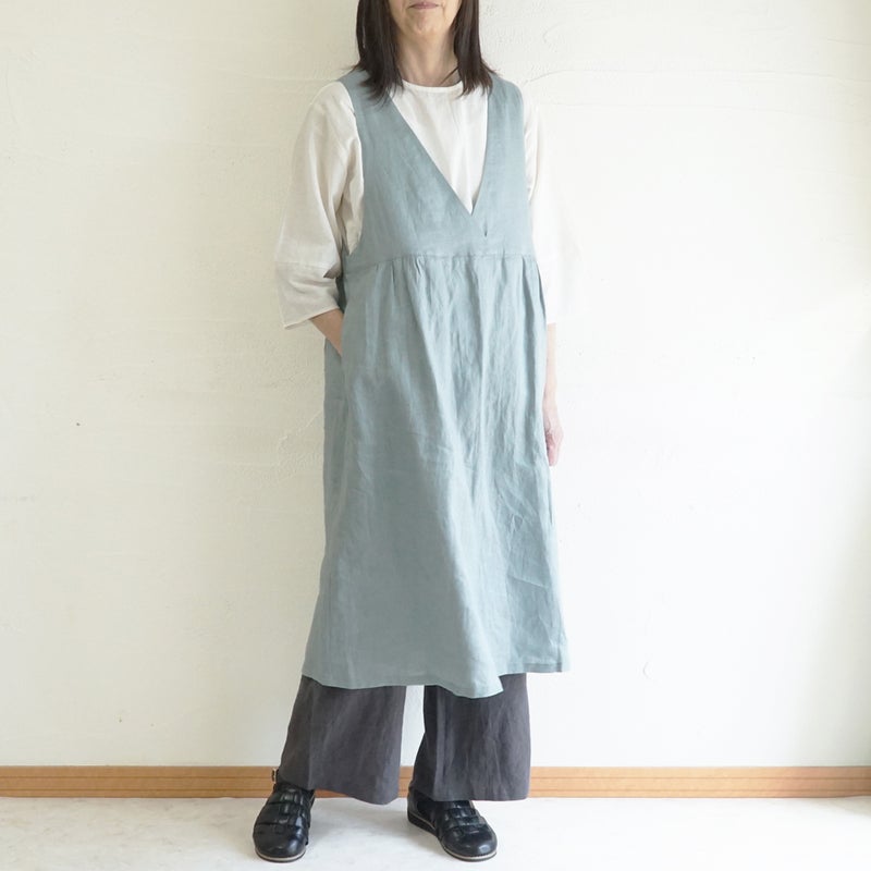 Branch m‘.,ブランチエム,ナチュラル,30代,40代,50代,60代,リネン,ゆったり,ワンピース,リネンワンピース,2wayワンピース,ノースリーブワンピース,2way,