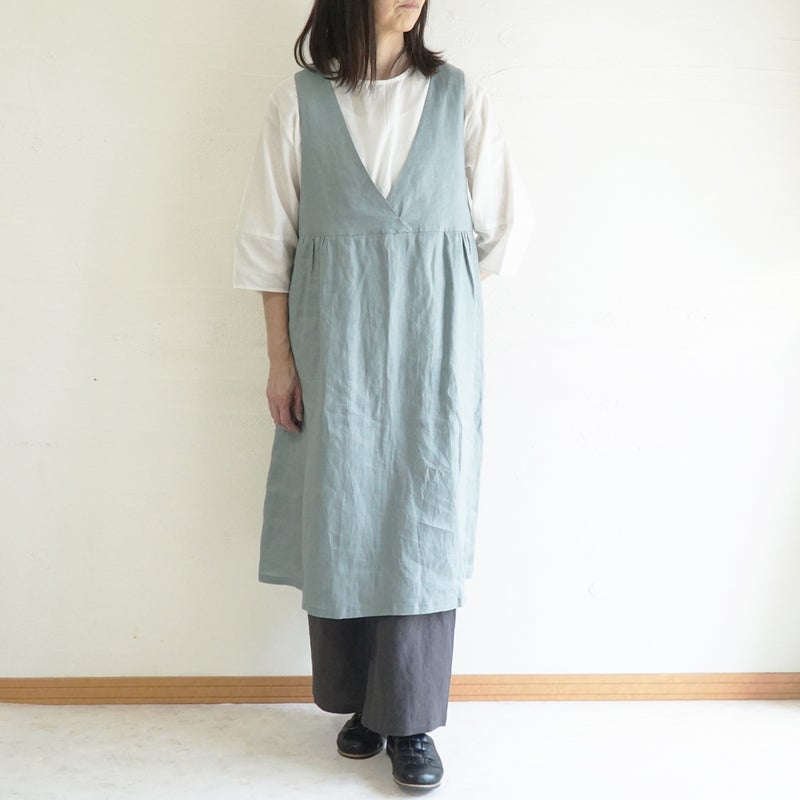 Branch m‘.,ブランチエム,ナチュラル,30代,40代,50代,60代,リネン,ゆったり,ワンピース,リネンワンピース,2wayワンピース,ノースリーブワンピース,2way,