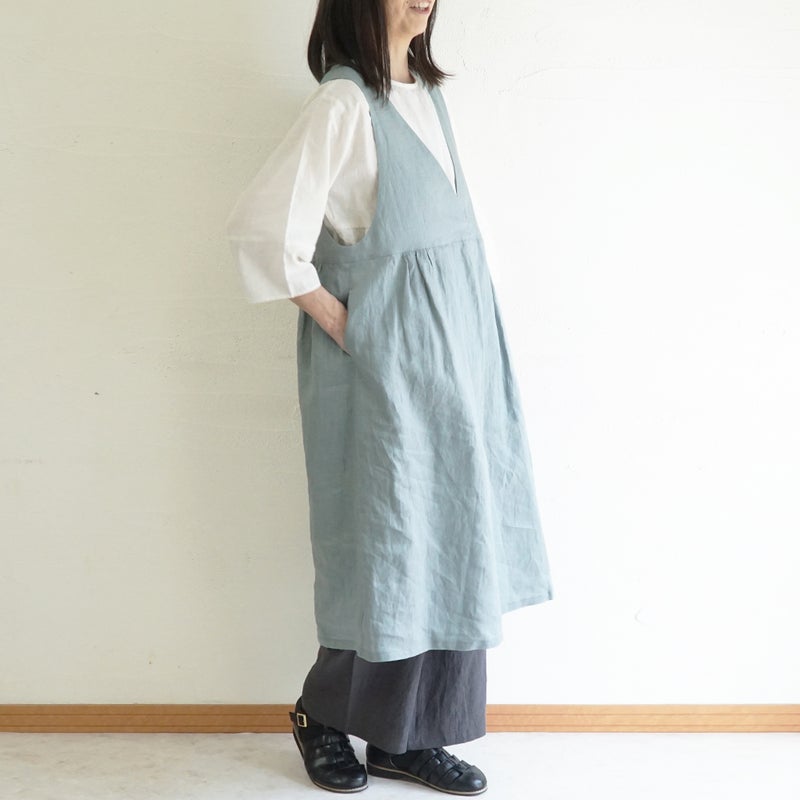 Branch m‘.,ブランチエム,ナチュラル,30代,40代,50代,60代,リネン,ゆったり,ワンピース,リネンワンピース,2wayワンピース,ノースリーブワンピース,2way,