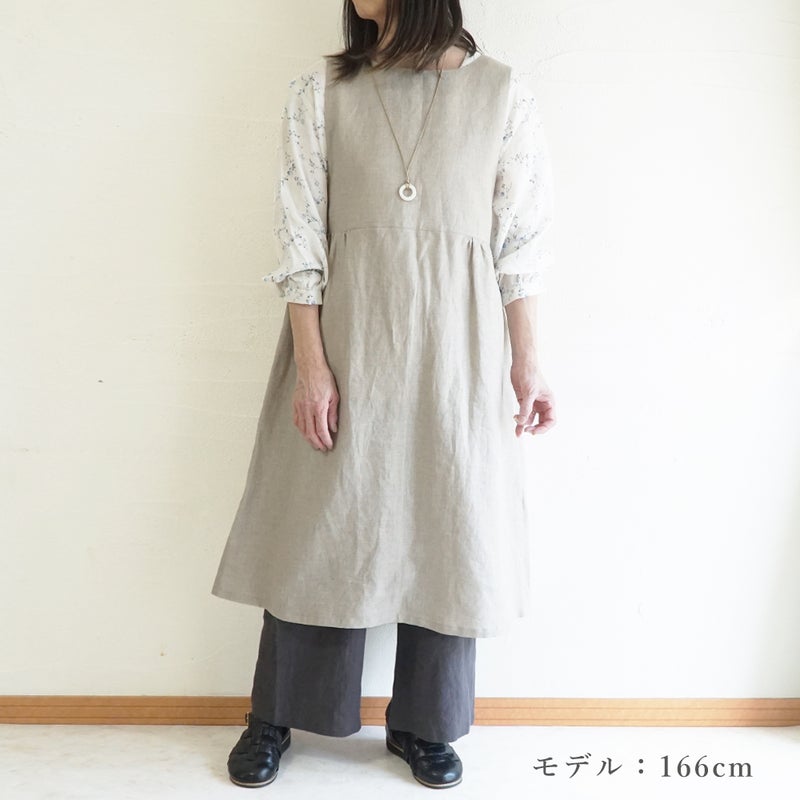 Branch m‘.,ブランチエム,ナチュラル,30代,40代,50代,60代,リネン,ゆったり,ワンピース,リネンワンピース,2wayワンピース,ノースリーブワンピース,2way,