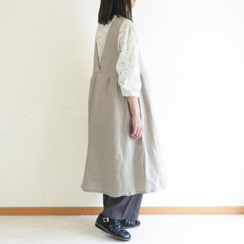 Branch m‘.,ブランチエム,ナチュラル,30代,40代,50代,60代,リネン,ゆったり,ワンピース,リネンワンピース,2wayワンピース,ノースリーブワンピース,2way,