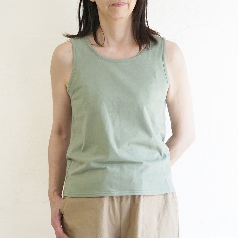 Branch m‘.,ブランチエム,ナチュラル,30代,40代,50代,60代,コットン,ゆったり,綿,タンクトップ,インナー