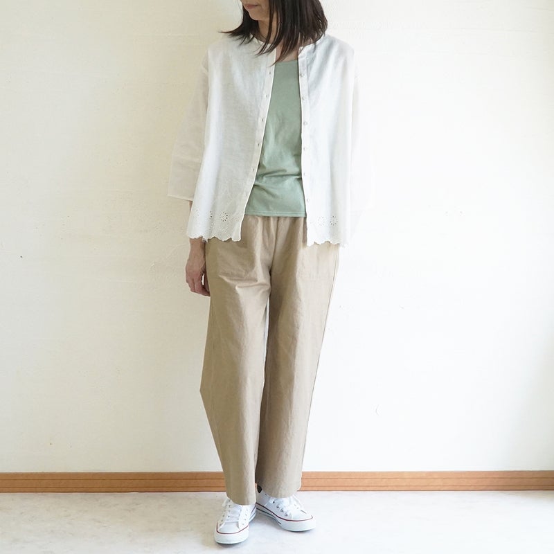 Branch m‘.,ブランチエム,ナチュラル,30代,40代,50代,60代,コットン,ゆったり,綿,タンクトップ,インナー