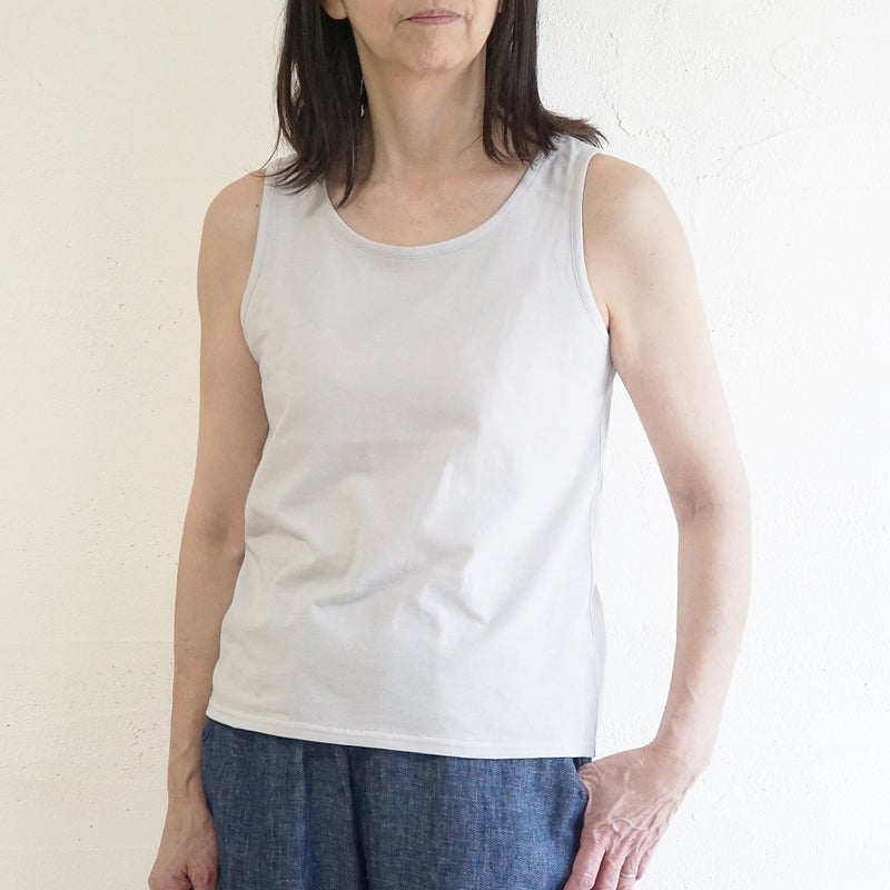 Branch m‘.,ブランチエム,ナチュラル,30代,40代,50代,60代,コットン,ゆったり,綿,タンクトップ,インナー