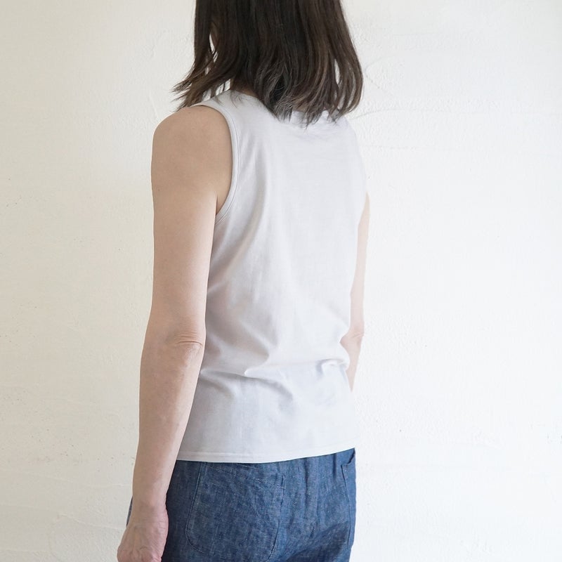 Branch m‘.,ブランチエム,ナチュラル,30代,40代,50代,60代,コットン,ゆったり,綿,タンクトップ,インナー