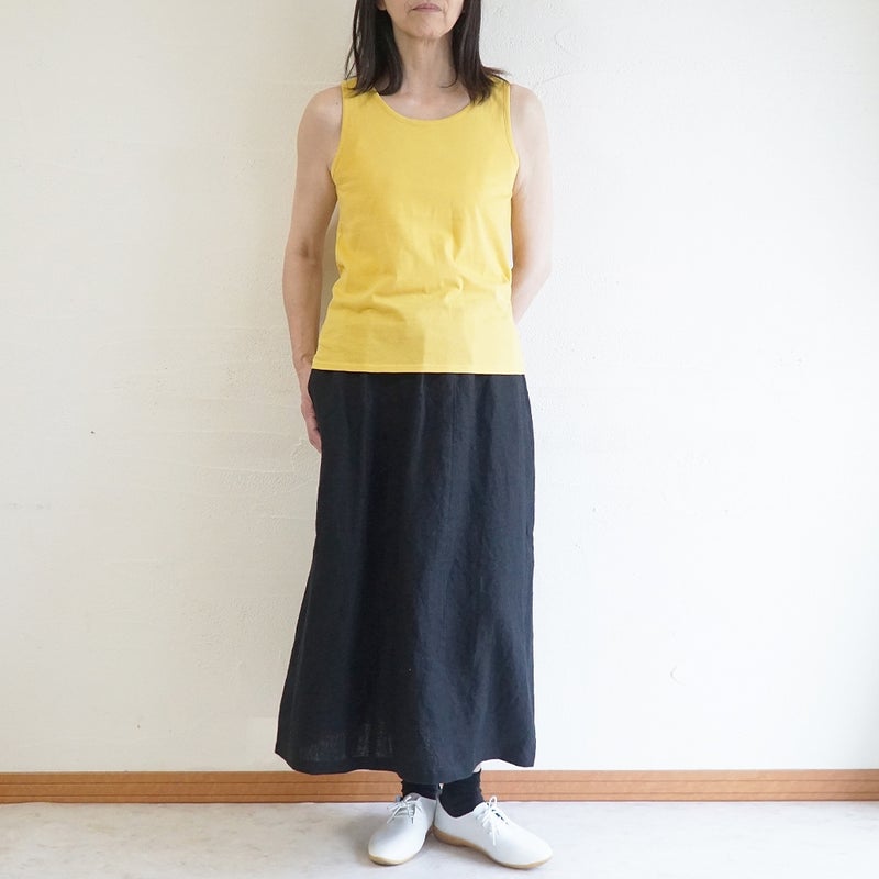 Branch m‘.,ブランチエム,ナチュラル,30代,40代,50代,60代,コットン,ゆったり,綿,タンクトップ,インナー